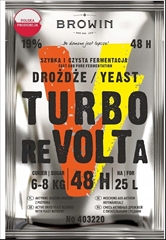 Turbo kvasnice Browin Revolta 48|135g|19% Vol.| - Turbo kvasnice Browin Turbo Revolta 48 je polská klasika pro nenáročné zákazníky, ale má kvůli výhodné ceně  nezastupitelné místo pro výrobu lihu pro esence, kde nejsou kladeny tak velké požadavky na kvalitu lihu. 