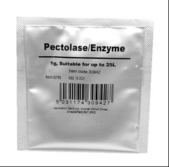1g Enzym pektináza - Enzym k štěpení molekul pektinu. Pektináza je vhodná pro ovocné kvasy, jako doplněk k turbokvasnicím.  